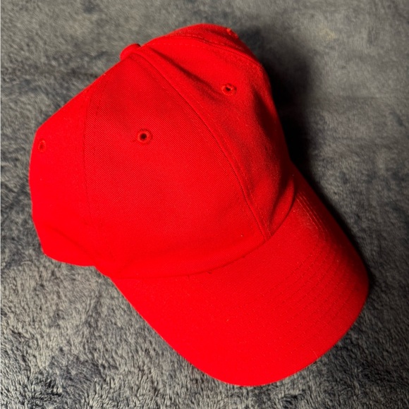 Vibrant Red Baseball Cap - Picture 3 of 4
